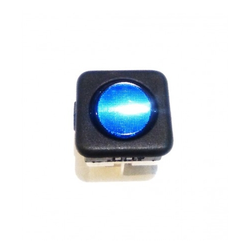 RO-Interruptor Azul 25x25mm 230V Tecla Redonda