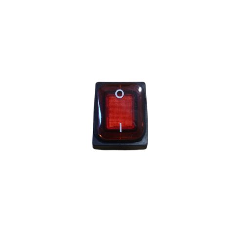 RO-Interruptor Rojo 230V 10A 30x22mm