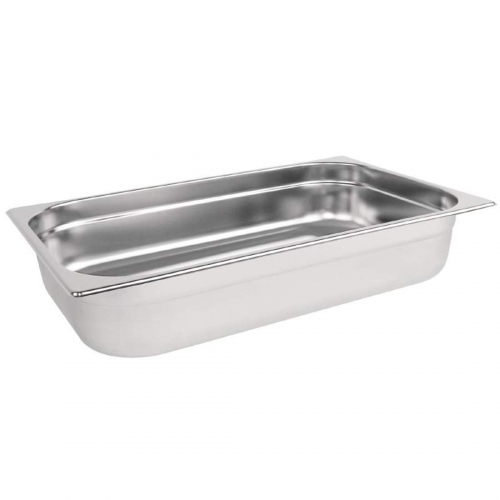 Vogue k923 1/1 Gastronorm sartén de acero inoxidable, 100 mm)