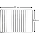 RO-Parrilla Rejilla para Horno Teka 310x435 mm. Modelo HT490 HT510