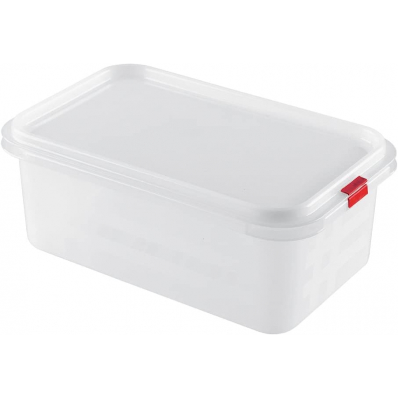 RO - Linea Blanca ® -Contendedor de Alimentos/Fiambrera Rectangular con Capacidad de 3 litros, Blanco, 26.5 x 16.2 x 10 cm