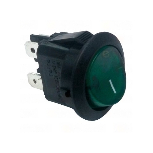 RO - Interruptor Verde Ø20mm 230V Bipolar