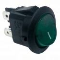 RO - Interruptor Verde Ø20mm 230V Bipolar