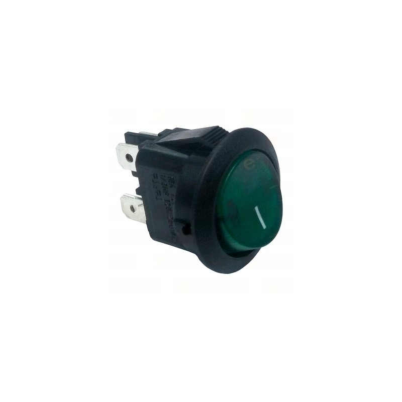 RO - Interruptor Verde Ø20mm 230V Bipolar