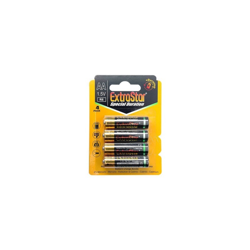 Pilas (EXTRASTAR)AA 1.5V BLIS 4pzs