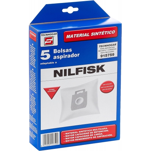 SACO ASPIRADOR SINTÉTICO NILFISK 5 UNID