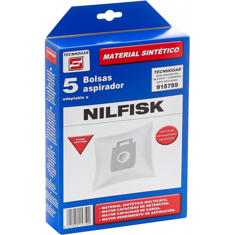 SACO ASPIRADOR SINTÉTICO NILFISK 5 UNID