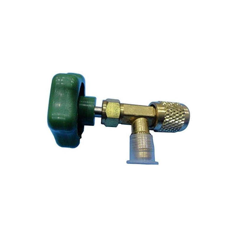 RO-VÁLVULA BOTELLA GAS SERVICIO M1/4"SAE-H7/16"