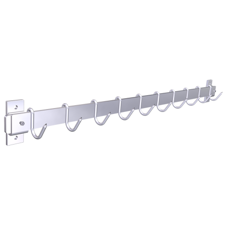 RO-Pletina con 10 ganchos 1000x75x60 mm.