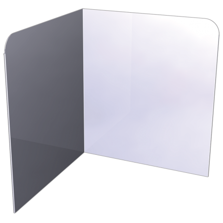 RO-Peto postizo liso para acoplar a lavamanos de esquina de 350 mm. Dimensiones: 350x350x400 mm.