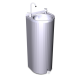 RO-Fuente de agua de columna con pedal 350x300x850 mm.