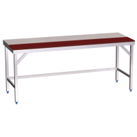 RO-Mesa prepar.central fb.roja s/ent.1000x600x850 mm.