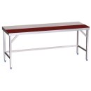 RO-Mesa prepar.central fb.roja s/ent.1000x600x850 mm.