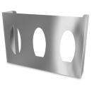 RO-Dispensador de 3 cajas de guantes y/o tissues Dimensiones: 386x81x260 mm.