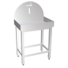 RO-Cenicero inoxidable gran capacidad 600x400x750 mm.