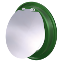 RO-Conjunto de aro y trampilla color verde para contenedor