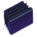 RO-Taco de plástico de 40x30 mm. con aletas Color: azul