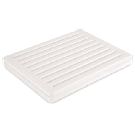 RO-Tabla panera recoge-migas fibra blanca 350x250x40 mm. 2 piezas.