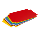 RO-Set de 6 tablas de fibra de colores intercambiables Dimensiones de cada tabla: 500x400x3 mm.
