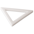 RO-Triángulo de fibra blanca 450x450x20 mm.