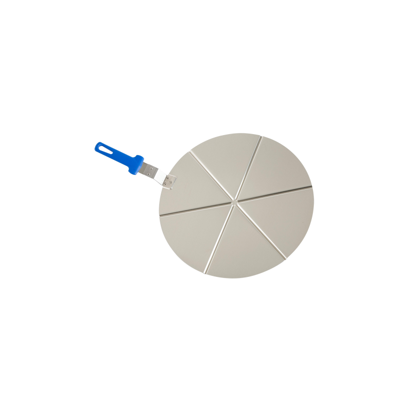 RO-Bandeja de aluminio con mango para pizza 6 porciones ø450 mm.